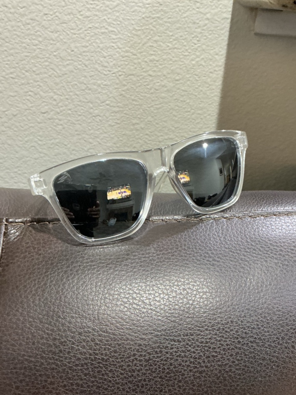 Sunhauk Sunseeker Crystal Clear Gray Mirror Sunglasses